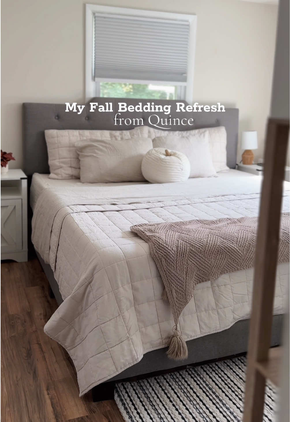 If you’re looking to upgrade your bedroom space this fall check out @onequince 🍂 #homedecor #homestead #bedroomdecor #bedding #bedroominspo 