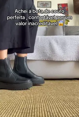 Bota de couro Perfeita 🤩🤩#tiktokshop #creator #tiktok #botacouro 