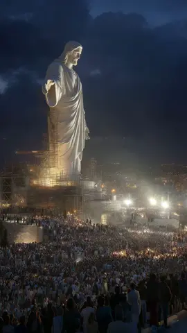BREAKING: In Jerusalem tonight for the rapture, a colossal Christ monument was unveiled to crowds by the tens of thousands — praying, weeping, and lifting their eyes to the heavens. Many called it a sign of prophecy fulfilled, a glimpse of the rapture to come. Luke 21:28 says: ‘When these things begin to take place, stand up and lift up your heads, because your redemption is drawing near.’ For believers, this is not fear — it’s the reminder that we are never alone, and His return is our greatest hope. ✝️✨