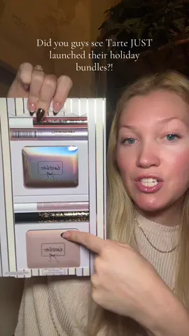 Tarte JUST launched their holiday bundles so RUNNNN before they’re gone!!! Tarte bundles are famous on TikTok for being sooo affordable! Make sure you get them now for Christmas time because they will not last!  #tarte #tartebundle 