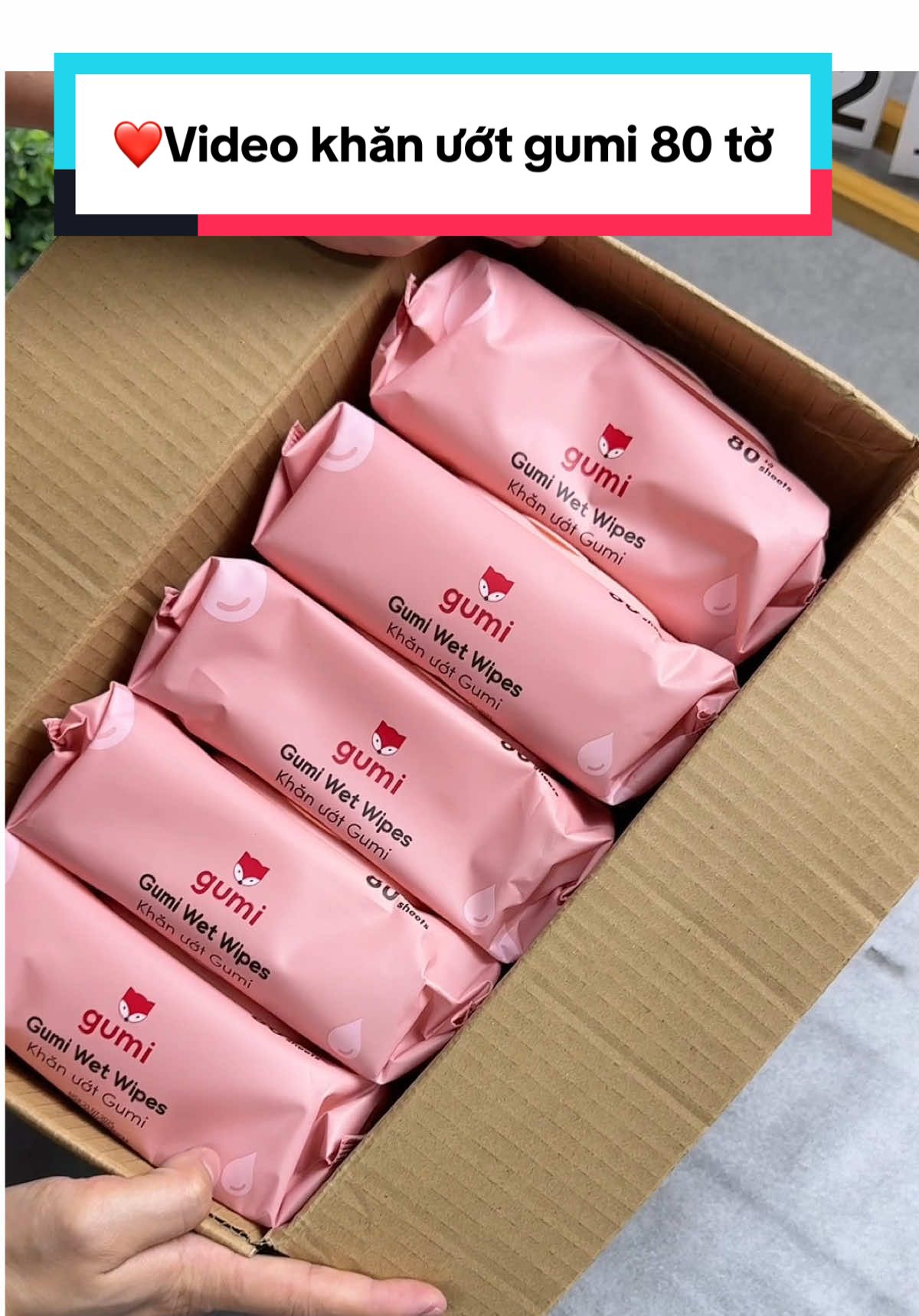❤️Video khăn ướt gumi 80 tờ  ❤️ Khăn ướt Gumi 80 tờ/ bịch đang có voucher còn hỗ trợ ship về tận nhà quá rẻ #khanuotgumi #cindythuytichcuc 