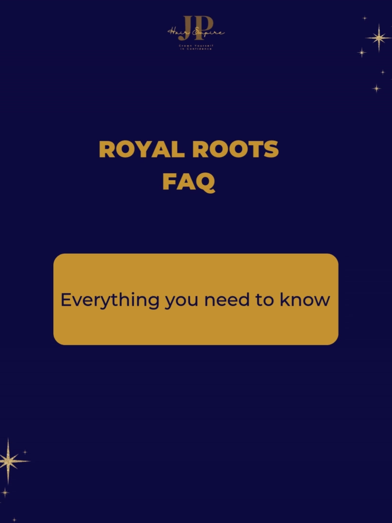 💬 You asked & we answered 👑         Royal Roots is: ✔️ All-texture friendly ✔️ Safe for protective styles ✔️ Available worldwide 🌍 ✔️ Preorder ready 🔥 🛍 Premium Brazilian Wigs and Extensions available also  📦Preorders start 10.1 #RoyalRootsFAQ #JPHairEmpire #PreorderNow #fypシ゚viral #