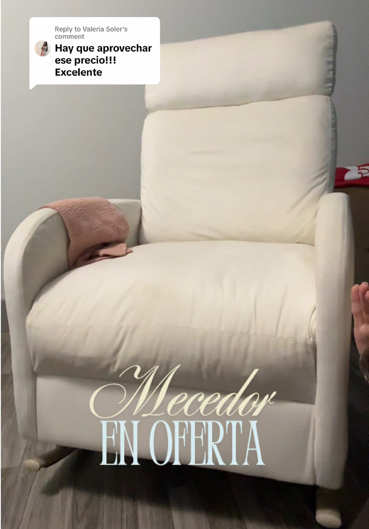 Replying to @Valeria Soler así es muchas gracias 👏🏼 #mecedor #nursery #rockingchair #nurseryroom #babyroom 