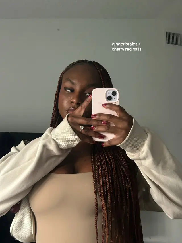 #ginger #braids #cherryred #fall #blackwomen