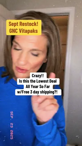 Such a good deal! Grab these gnc vitapaks during the September restock!  #gnc #womenswellness #womensvitamins #over40 