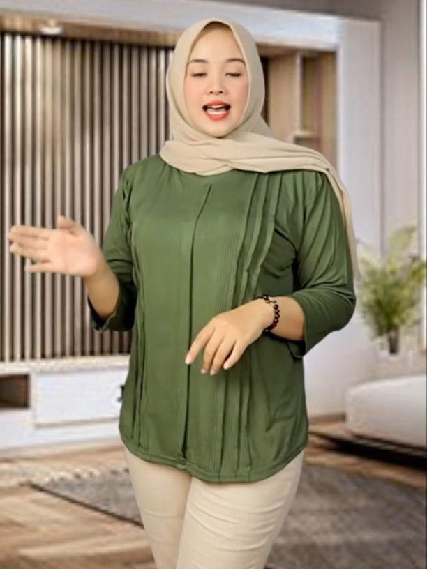 Hanifa Blouse Lengan 7/8 Baju muslim wanita #pakaianwanita  #tiktokshop  #fyppppppppppppppppppppppp 