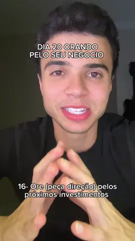 DIA 16 - 20 dias orando pelo seu negócio. #cristão #deus #empreendedor #sucesso