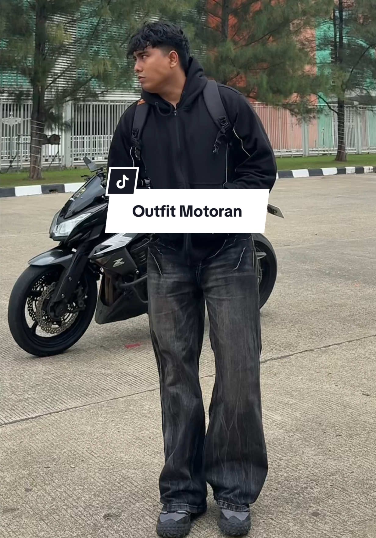 Outfit Keren buat motoran bre |TB 178 BB 90 gw ambil XL #baggyjeans #hoodieboxy #outfitmotoran #outfitideas  