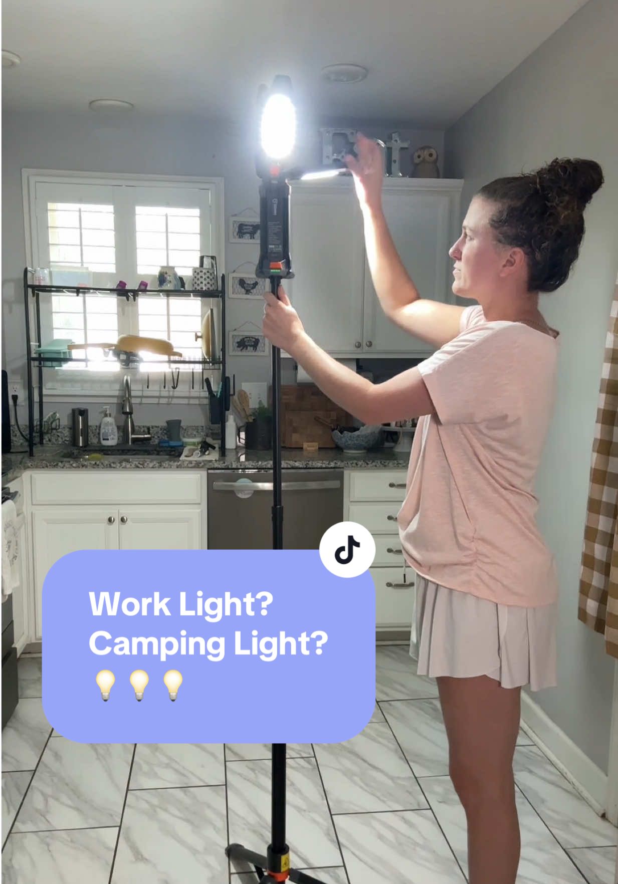 Bright light that covers so much space! Great for a work light, camping or a table light! @SyvioGO.US #worklight #camping #tablelamp #outdoorgear #tiktokshopcreatorpicks 