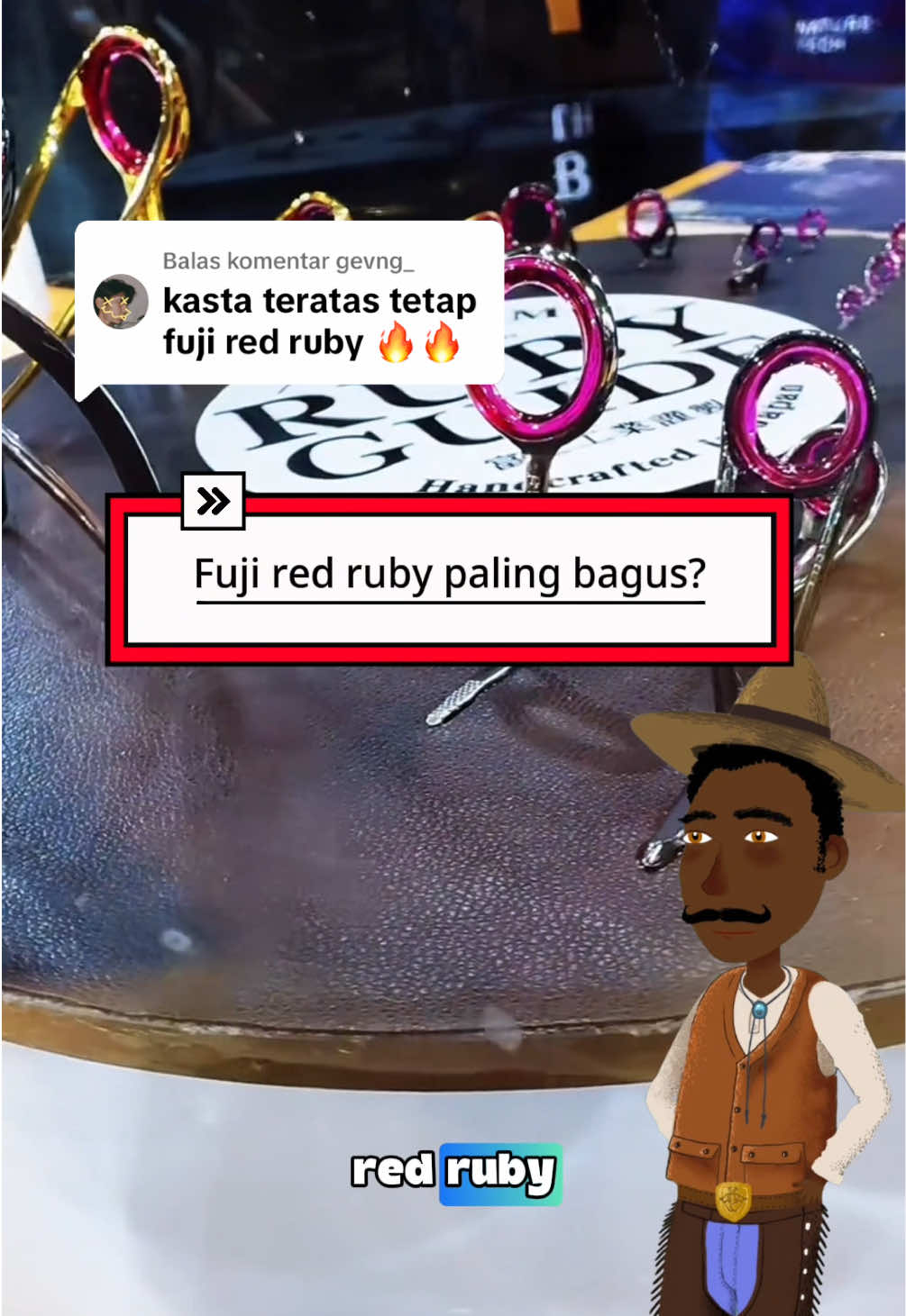 Membalas @gevng_ jangan anggap harga mahal itu kualitasnya pasti lebih baik. Ketahui dulu kenapa harga suatu barang bisa mahal. Mungkin karena desain, kenyamanan, praktis, bahkan kelangkaannya.  #Fujiredruby #fujitorzite #fyp #ringfuji #hobbymancing 