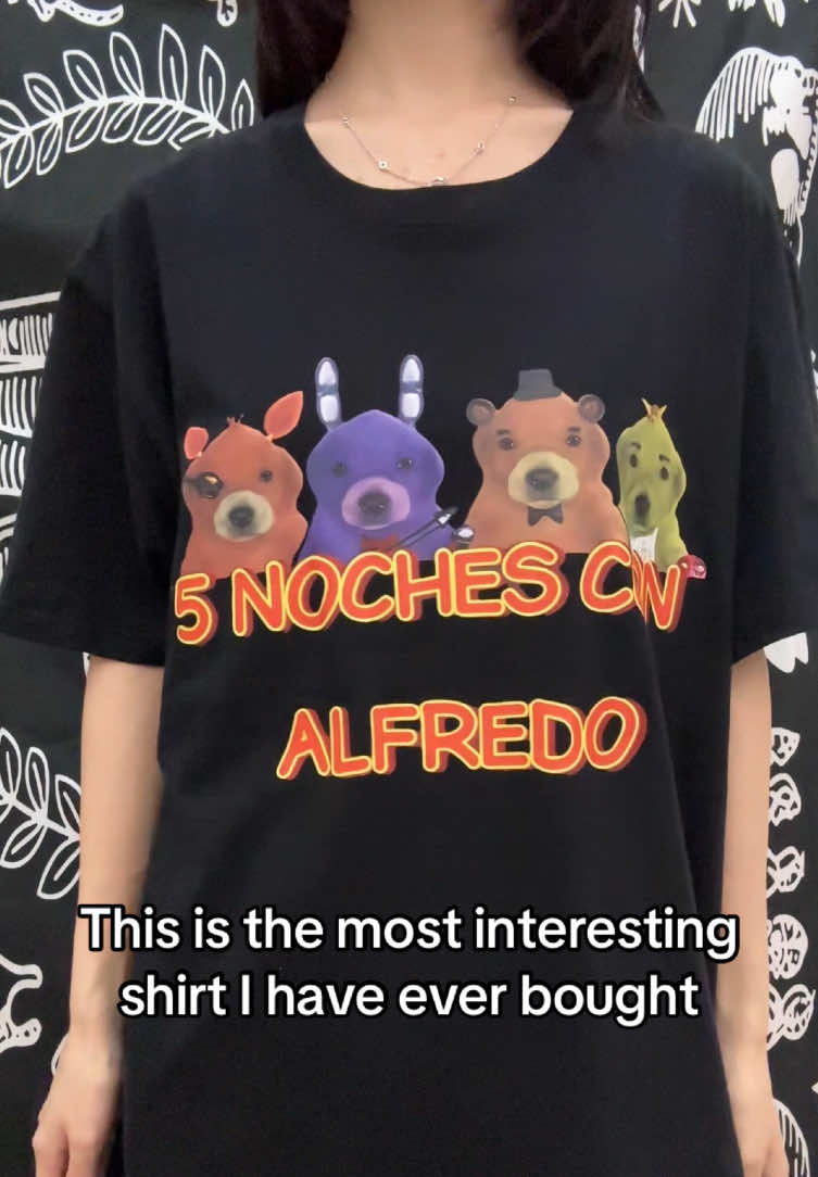 This is the most interesting shirt I have ever bought #tiktokshop #noches #alfredo #ootdinspiration #menfashion 