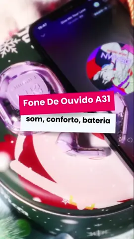 Fone de Ouvido A31: som de alta qualidade sem fios. #fonea31 #fonedeouvidobluetooth #fonesemfio #audio #musica 