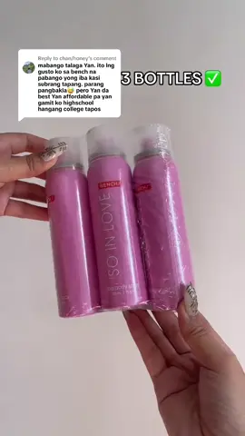 Replying to @chan/honey dami talaga may gusto sa pabango na ito #soinlove #bench #longlastingperfume #perfumetiktok #perfume 