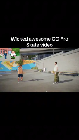 @CAMarenass Wicked awesome GO Pro Skate video #familyguy #skate #skate4 #gaming #trick 