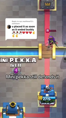 Replying to @nyc.matthew12  mini pekka can’t be stopped #clashroyale #fyp #clash #viral #minipekka 