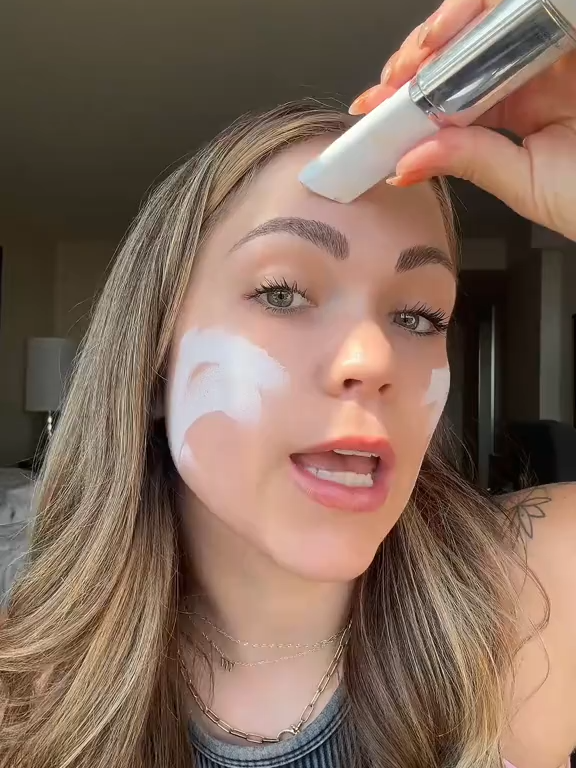 A white foundation stick?  #foundation #foundationhack #foundationstick #makeup #beauty