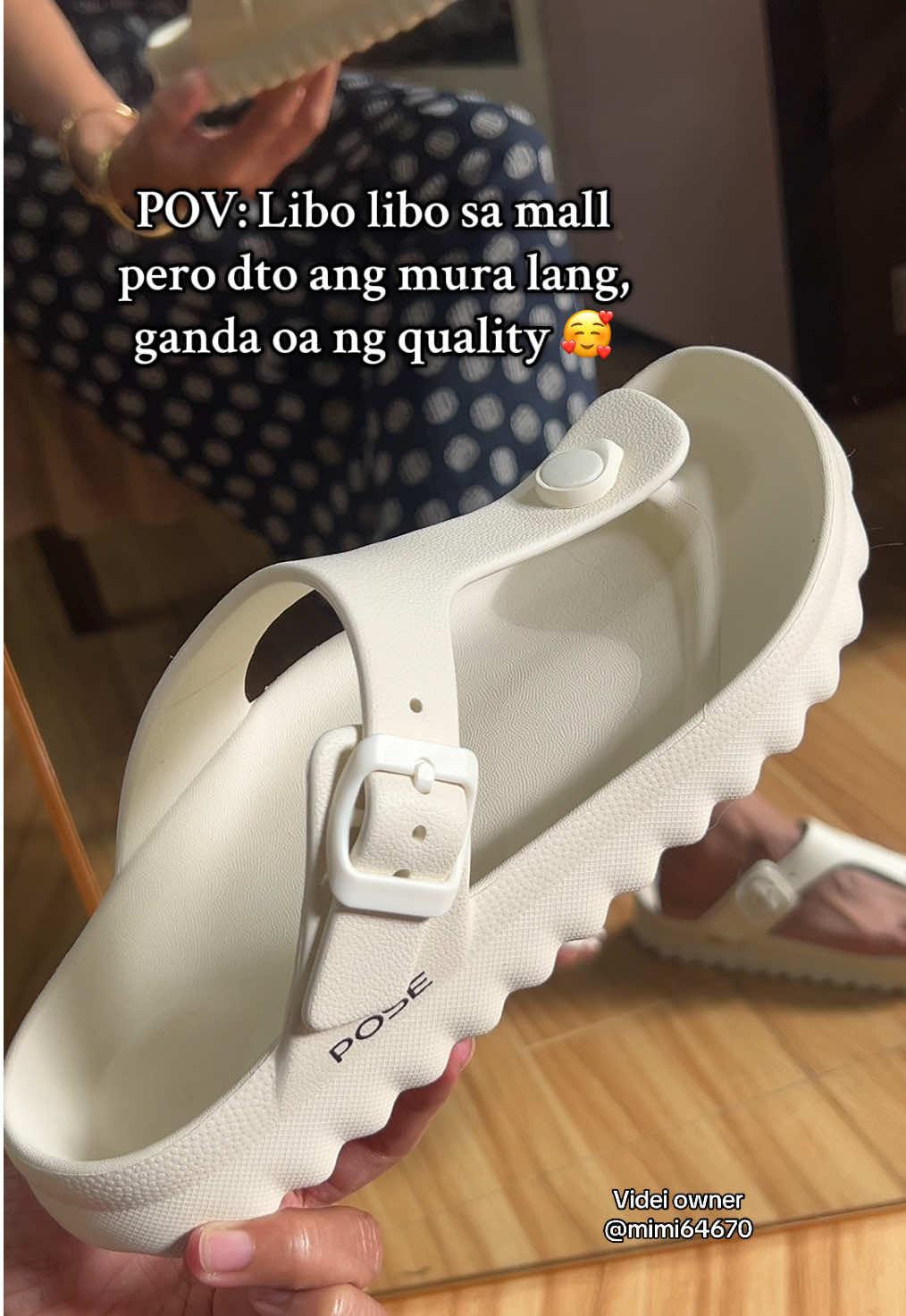 ang ganda tlga 🤩🥰 #poseslippers #posewomenslippers #slippers #giftideas #fyp 