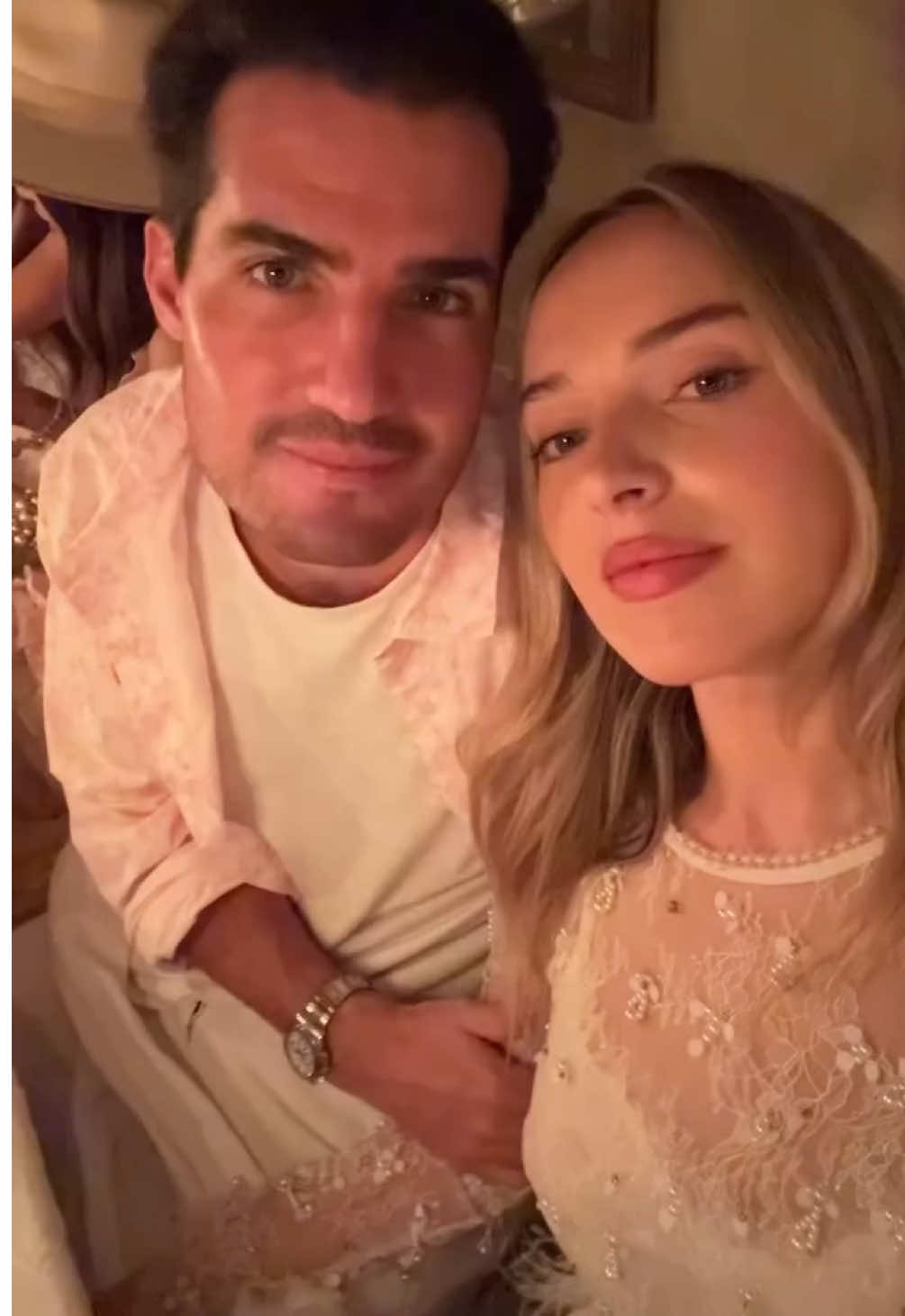 Date night ready with @Greta 🥂✨Celebrating the launch of our newest vanilla fragrance Secret Crush! Greta in sequins & Sebastian in our Secret Crush capsule collection with @Tinder so in love with their love💕 #datenight #grwm #secretcrush #couples #nyc 