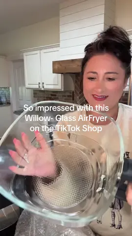 @Cookwithwillow Non-Toxic Glass AirFryer! 20 minute delicious bbq chicken! Impressed! #homedaycare #airfryer #nontoxic #tiktokshop #fyp 