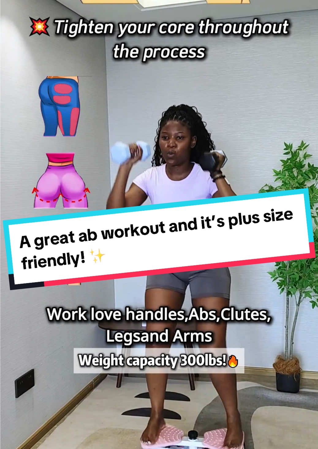 A great ab workout and it’s plus size friendly! ✨  #waisttwistmachine #plussize #plussizefriendly #workout #hotwave
