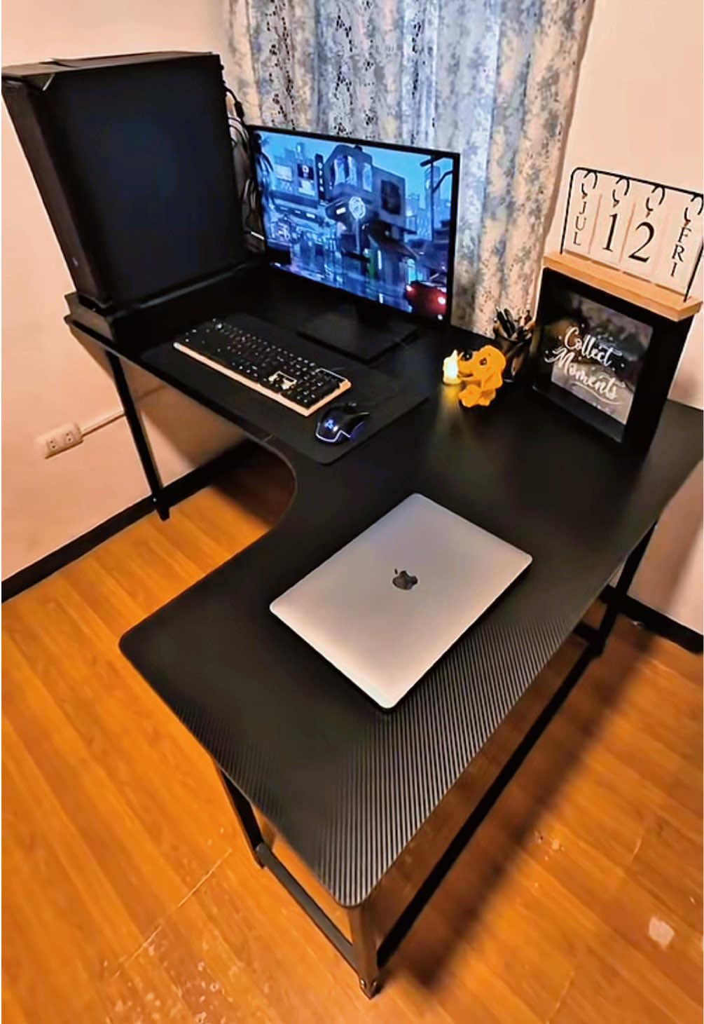 Lshaped Table SET UP sobrang ganda 🥰🥰 #Officetable #Table #Computertable #Lshapedtable 