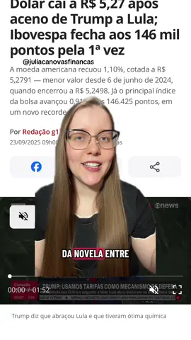 Entenda o porquê o dólar caiu hoje e a bolsa subiu! 📈💸💵 #investimentos #educacaofinanceira #dolar #investimentosnoexterior #tarifaço 