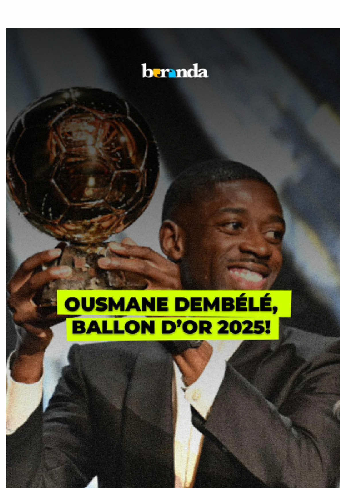 Ousmane Dembélé is officially the Ballon d’Or 2025 winner! 🏆🔥 Dengan 35 gol + 16 assist dan membawa PSG meraih treble winner, Dembélé kalahkan Lamine Yamal (Barcelona) dan Vitinha (PSG). Momen paling menyentuh? Saat ia menangis di panggung lalu dipeluk hangat oleh Yamal—simbol sportivitas sejati. Menurutmu, siapa yang paling pantas menang Ballon d’Or tahun ini? #berandahariini 