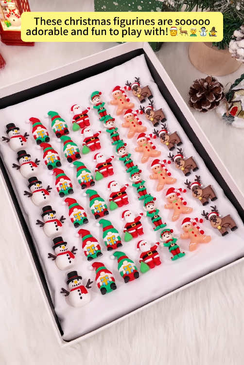 Happy Christmas!🎄🎅adorable mini snowman, Santa cluaus, Reindeer, Gnome figures in my home!🎄🙈#minifigure #gnomefigures #christmasgiftideas #christmasdecor #desktop #snowman #santaclaus #reindeer #gnome #partygift #hideandseek #TikTokShopRestock 