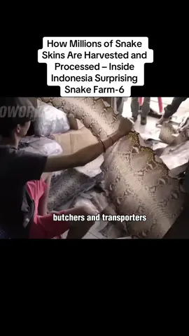 How Millions of Snake Skins Are Harvested and Processed – Inside Indonesia Surprising Snake Farm-6 #fentysuperbrandday #trending 