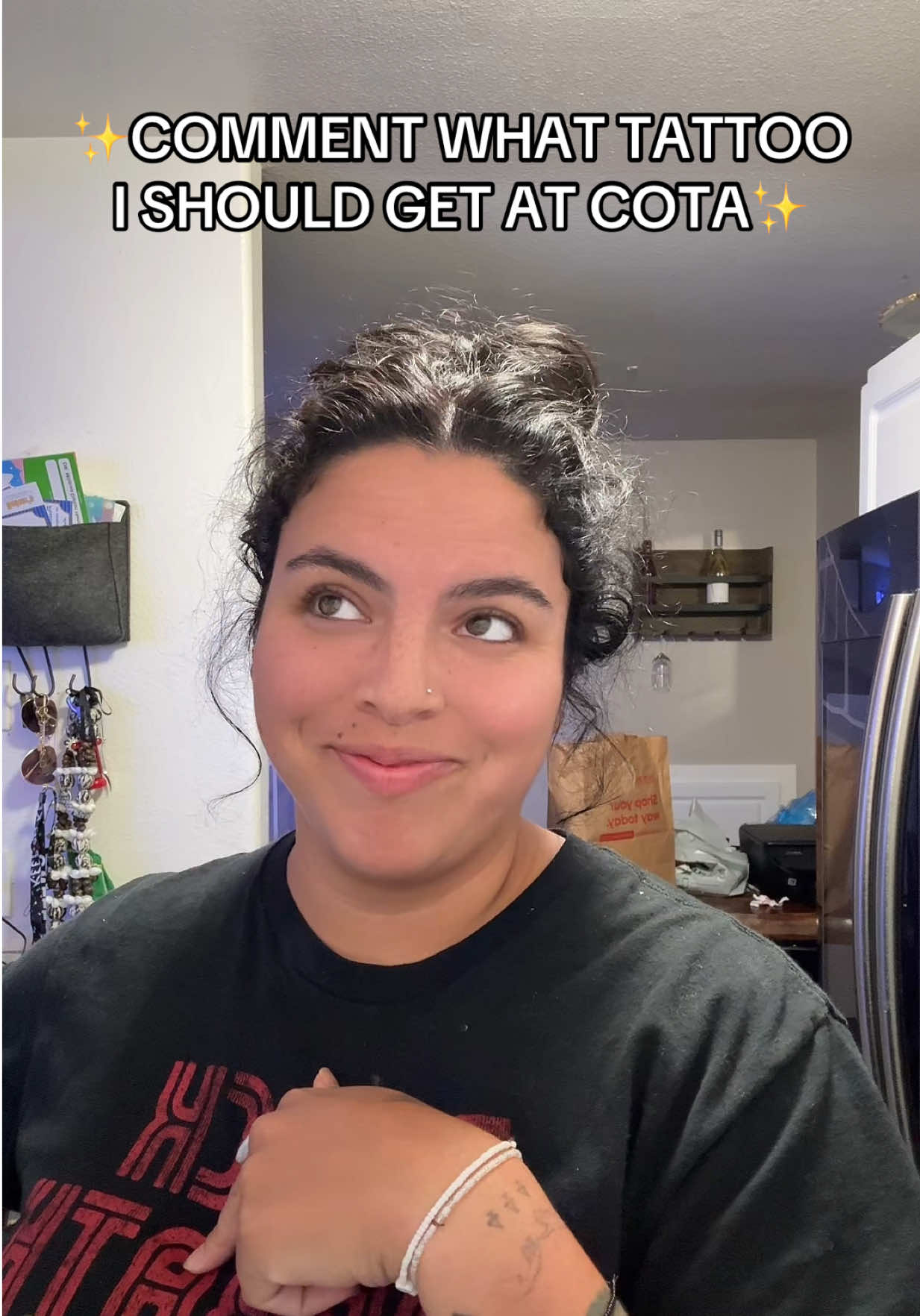 Honestly not my best idea but you know what, TURN UP! What tattoo should I get to commemorate my first GP?🏎️✨❤️#cota #usgp #formula1 #f1tattoo #f1 