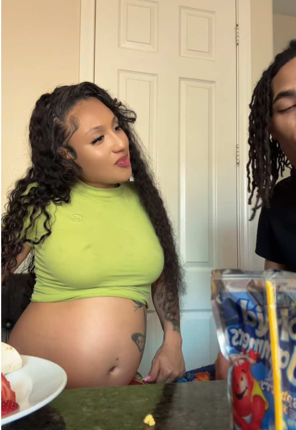 How do yall feel about pitocin & the Vitamin K shot 🤰🏽 #libertyz #libertyanddash #fyp #rainbowbaby #laboranddelivery 