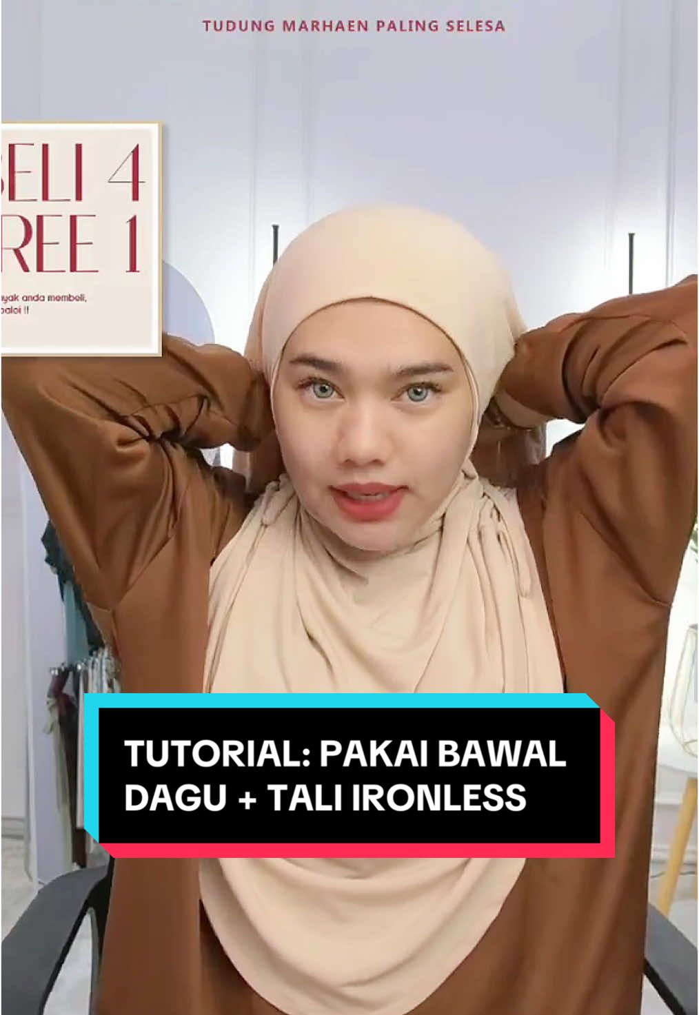 Mesti ramai cari bawal ada dagu & tali ni kan? Grab dkt bag kuning cepat‼️ #tiktoklive #livehighlights #bawaldagu #bawaltieback #tudungbertali #bawaltali 