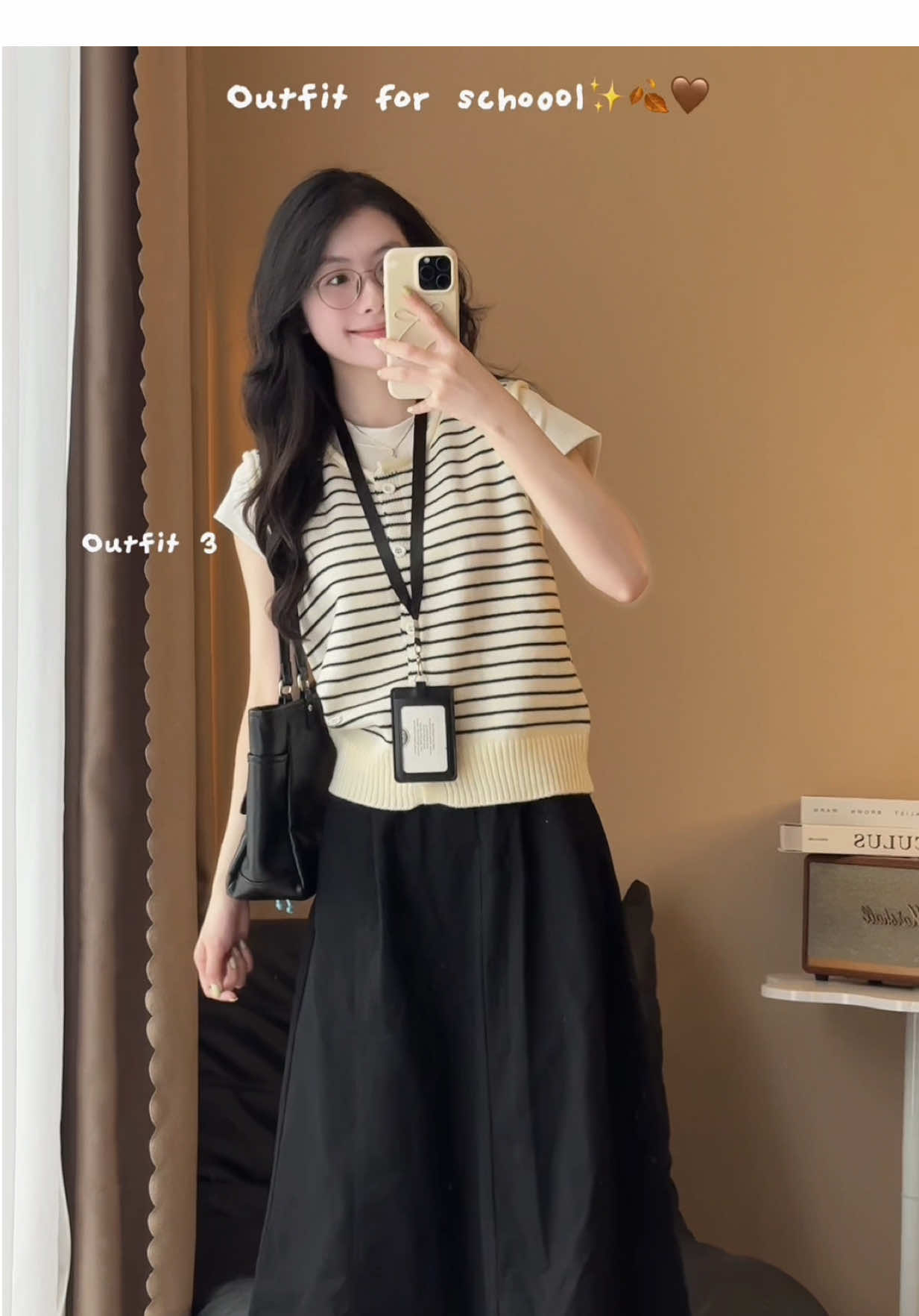Đi học tui mặc gì?!?? 🫶🏻🖤🤎🐻🥰#viral #xuhuongtiktok #jacket #outfitideas #gile 