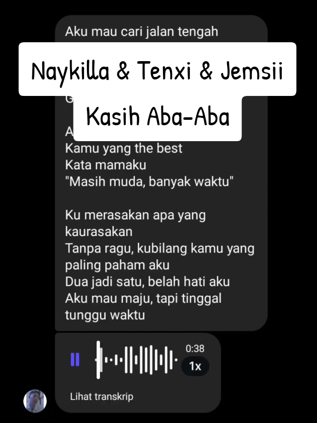 aku mau cari jalan tengah... buat kamu apa yg gabisa? #singalong #naykillapart #lyrics #kasihababa 