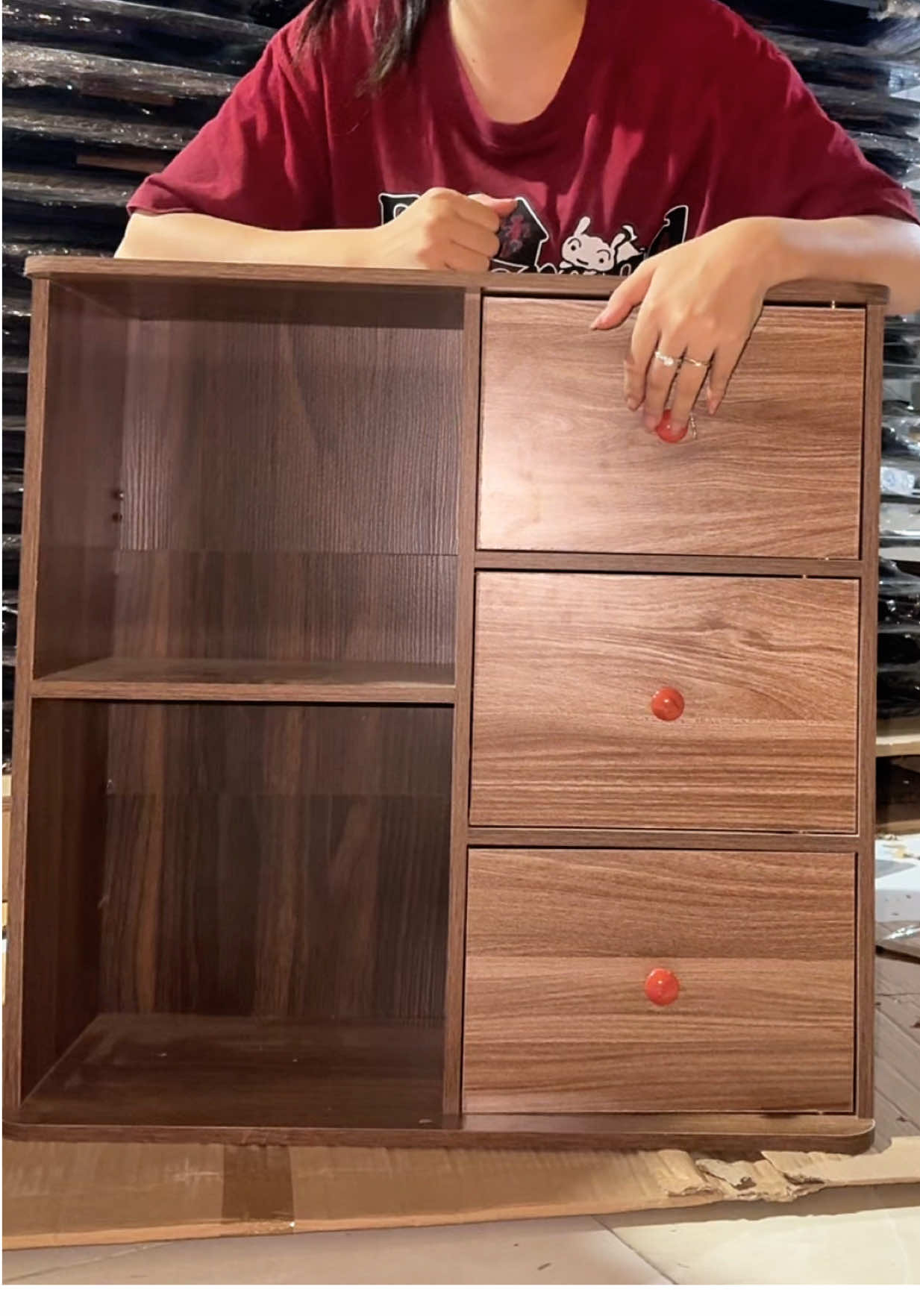 Tủ đầu giường đa năng mẫu mới có khoá #xuhuong #tugo #tudaugiuong #viral 