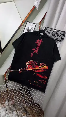 The Flame Pillar meets washed vintage streetwear 🔥 Cop now before this Rengoku drop goes extinct. #RengokuMerch #AnimeStreetwearVibes #VintageOversizeTee #WashedAnimeDrip #DemonSlayerCore 