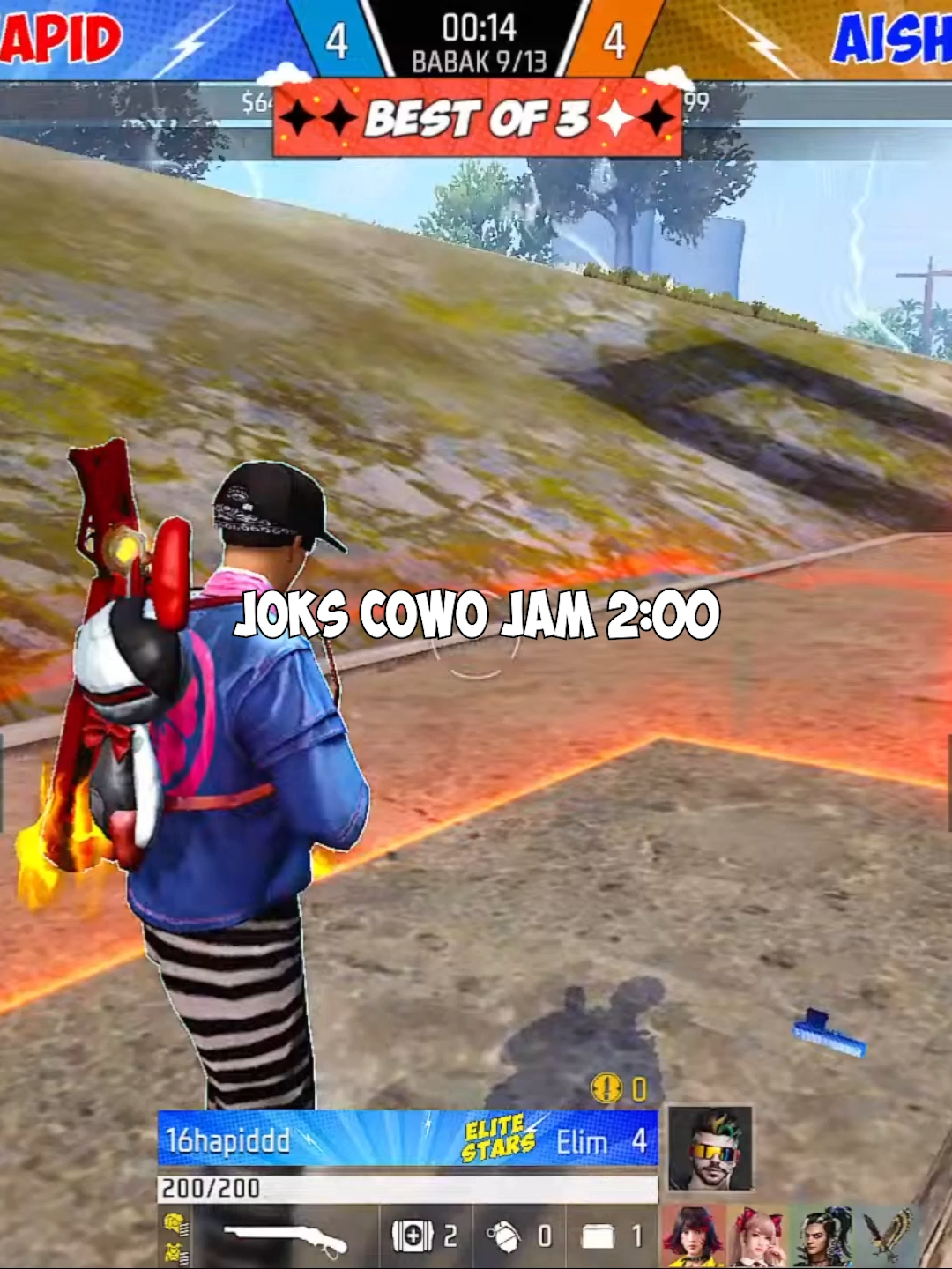 kalian ketawa dong buat ngehargai caster nya #elitestars #lagamj #lagasawahff #garenafreefire #lagasawah