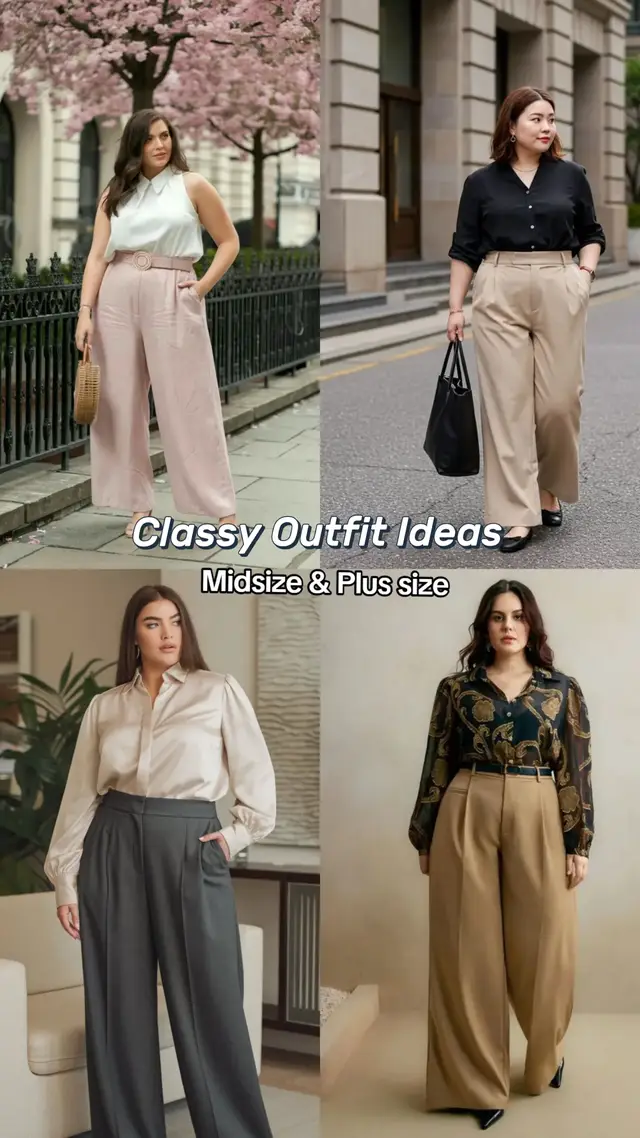 #MidsizeStyle #PlusSizeFashion #ClassyOutfits #OOTDInspo #CurvyAndConfident 
