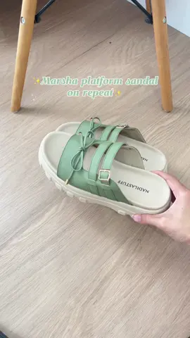 emang gak bikin bosen ya kalo belanja Marsha Platform Sandal ini😍 #fypシ  #nadilastuff #sandalwanita #sandalkekinian #sandalmurah 