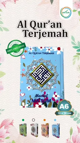Mushaf Al Quran Terjemah Muslimah ukuran A6 Ma'sum ✨ #fyp #fyppppppppppppppppppppppp #alquran 