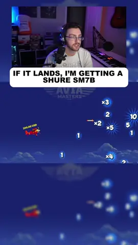 IF IT LANDS, I'M GETTING A SHURE SM7 B#aviamasters #unemployed #aviation #airplane #master 