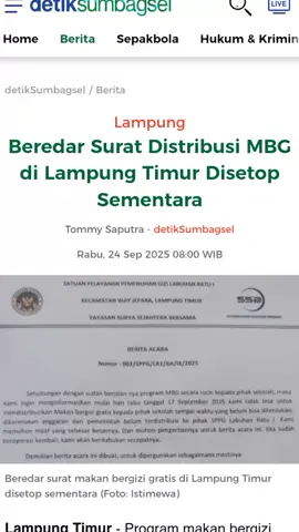Labuhan Ratu belum dapat anggaran dari pemerintah MBG labuhan Ratu di stop sementara . #wayjapara #labuhanratu #mbg  #lampungtimur_tiktok 