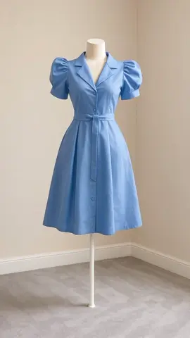 Valeriestyle - Sona Dress - Dress Midi Wanita Vneck Lengan Pendek Korean Style Bahan Katun#dress #wanita #fyp 