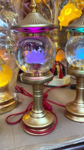 Đèn thờ quả cầu pha Lê hoa sen đổi màu .!🙏🏻🙏🏻