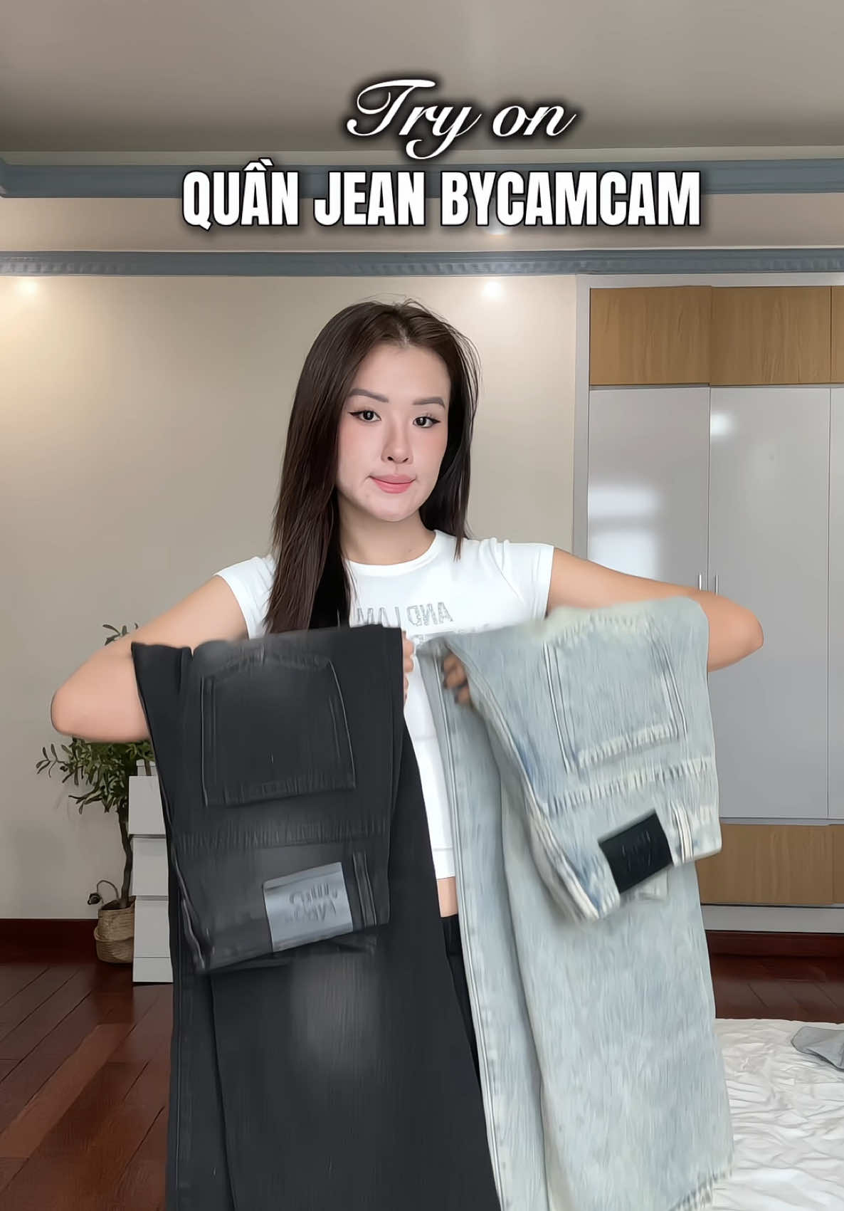 +1 em quần jean form đẹp mặc đi học đi chơi đều style✨🔥 #xuhuong#đoihojean #jeans #bycamcam 