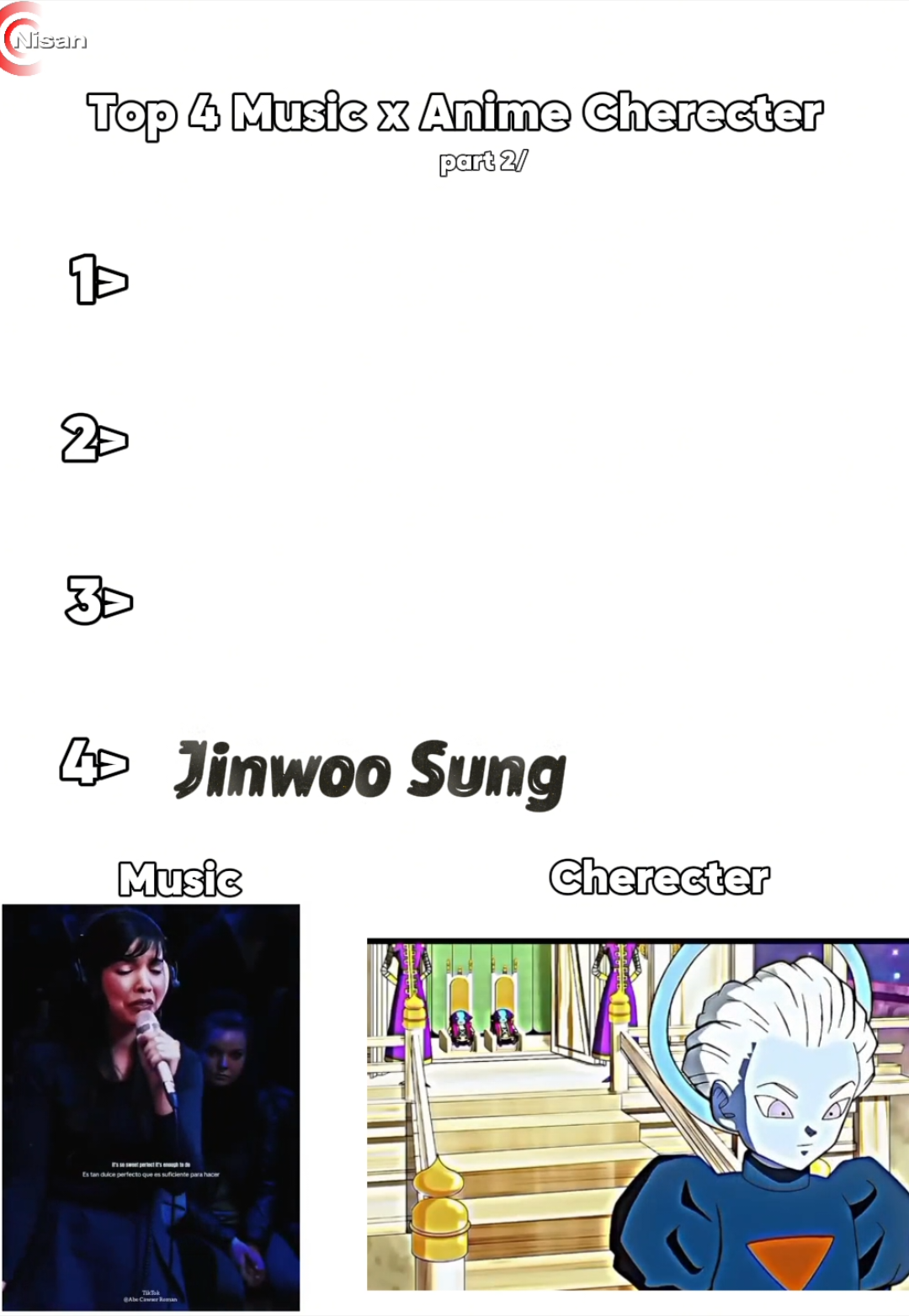 Top 4 Music x Anime Cherecter😎👍#foryou #vairalvideo #tiktok #anime #fyp 