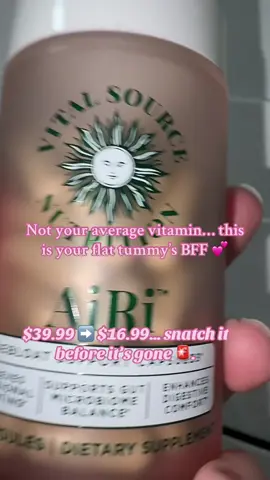 #GutReset @Vital Source Nutrition $39.99 ➡️ $16.99… snatch it before it’s gone 🚨. When the bloat goes down, the confidence goes UP 💃. #tiktokshopfalldealsforyou #fallfreshness #DailyRoutine #vitamins 