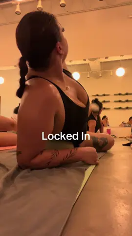 Locked in ✨ #fyp #pilates #hotmatpilates #happyhourpilates 