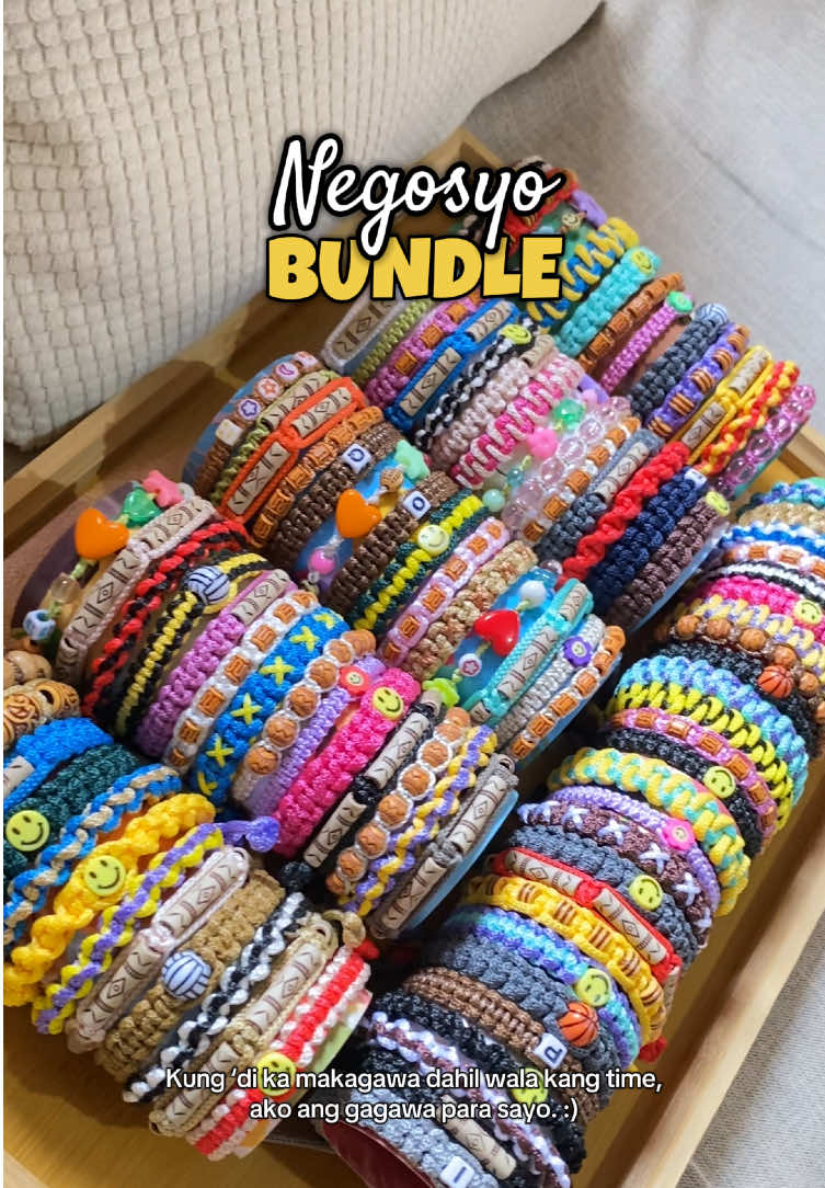 Macrame Bracelet Negosyo Bundle ✨ #negosyo #businessbundle #bracelet #diyproject #fyp 