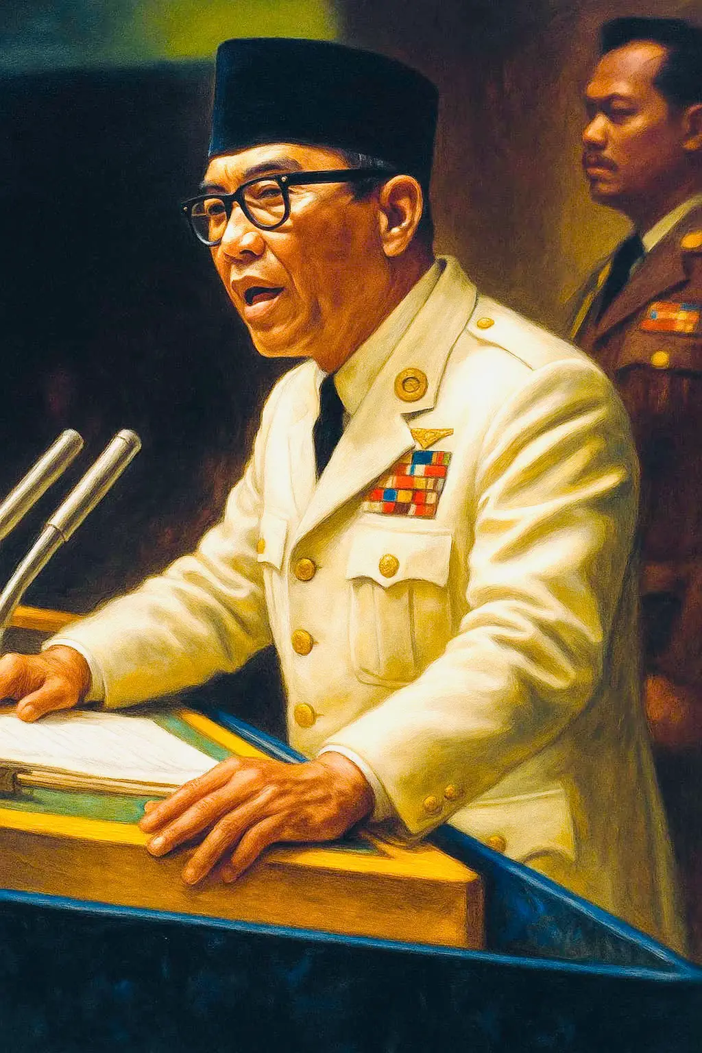 Bernostalgia dengan Pidato Soekarno di Sidang Umum PBB Pidato Prabowo di Sidang Umum PBB layak diacungi jempol. Bahasa pengopi di warkop, 